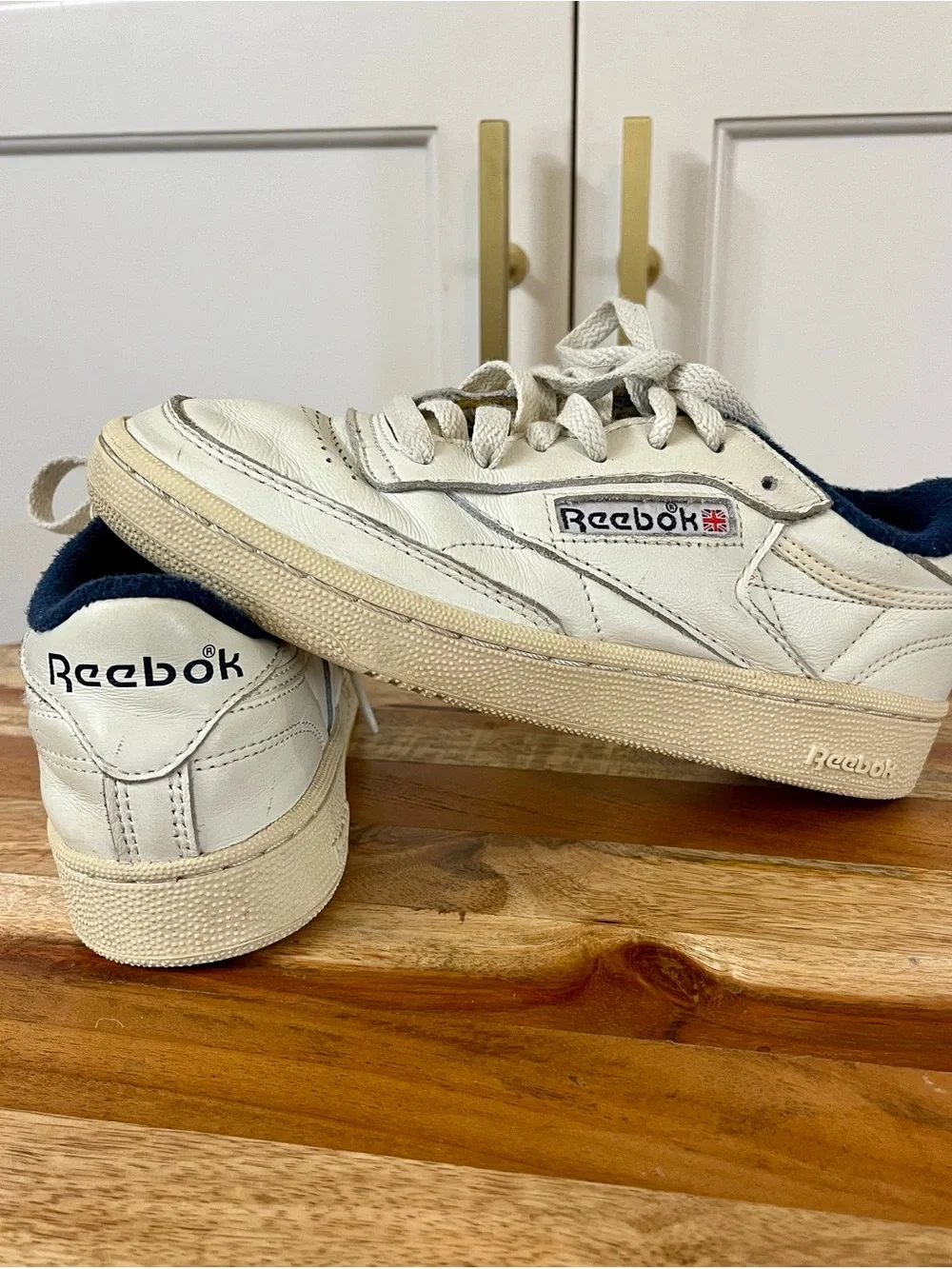Reebok Big Kids classic Club C 85 Vintage in chalk/vector navy